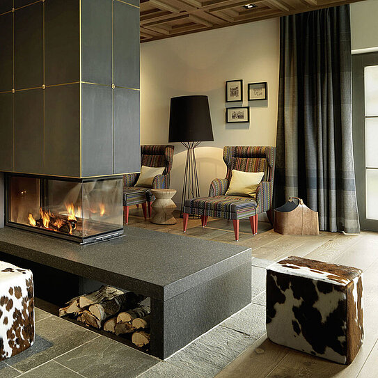 Lounge im Löwen Hotel Montafon