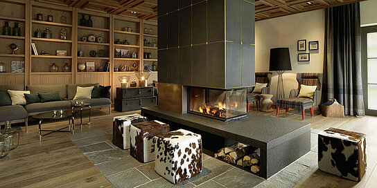 Lounge im Löwen Hotel Montafon